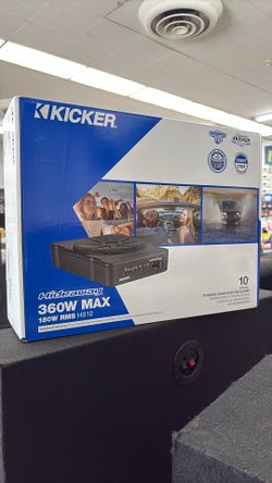 Kicker Hs10 Hideaway Subwoofer Powered Subwoofer Enclosure Hs10 Brand New 