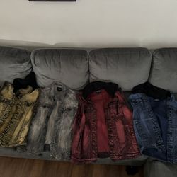 Hot Topic Denim Vest Jacket