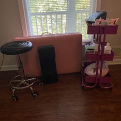 Lash Bed Chair And Supplies 