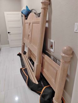 King size bed frame in great condition solid wood