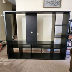 Black Entertainment Center TV Stand