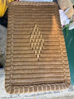 Wicker End Table
