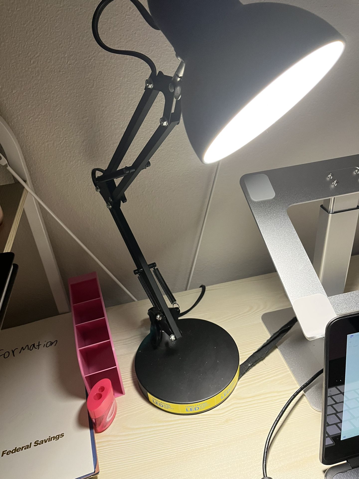 LED Desk Lamp With Flexible Arm