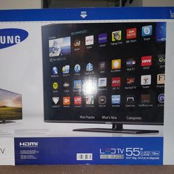 55" Samsung TV , With Amazon Fire Stick