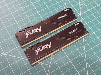 Kingston - FURY Beast 16GB DDR4 SDRAM Memory - 16 GB (2 x 8GB) - DDR4-3200/PC4-25600 DDR4 SDRAM - 3200 MHz - CL16 - Black