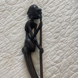 African Art - African Ebony Wood 2 sculptures