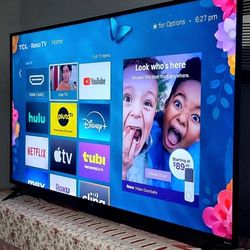 🟠SMART  TV  TCL  75"  4K  ROKU   LED  HDR   DOLBY   VISION   FULL  UHD  2160p🔴 ( NEGOTIABLE  )🟢 FREE   DELIVERY 🟡