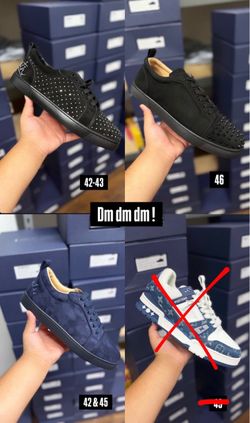 Christian Louboutin Low-Top Spiked Sneakers