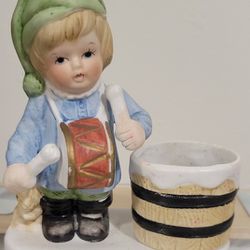 Vintage Little Drummer Boy Candle Holder 