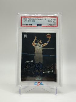 2018 Panini Chronicles Luka Doncic Rookie Card #166 Gem Mint PSA 10!