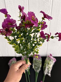 Artificial Flowers Set Of 10 