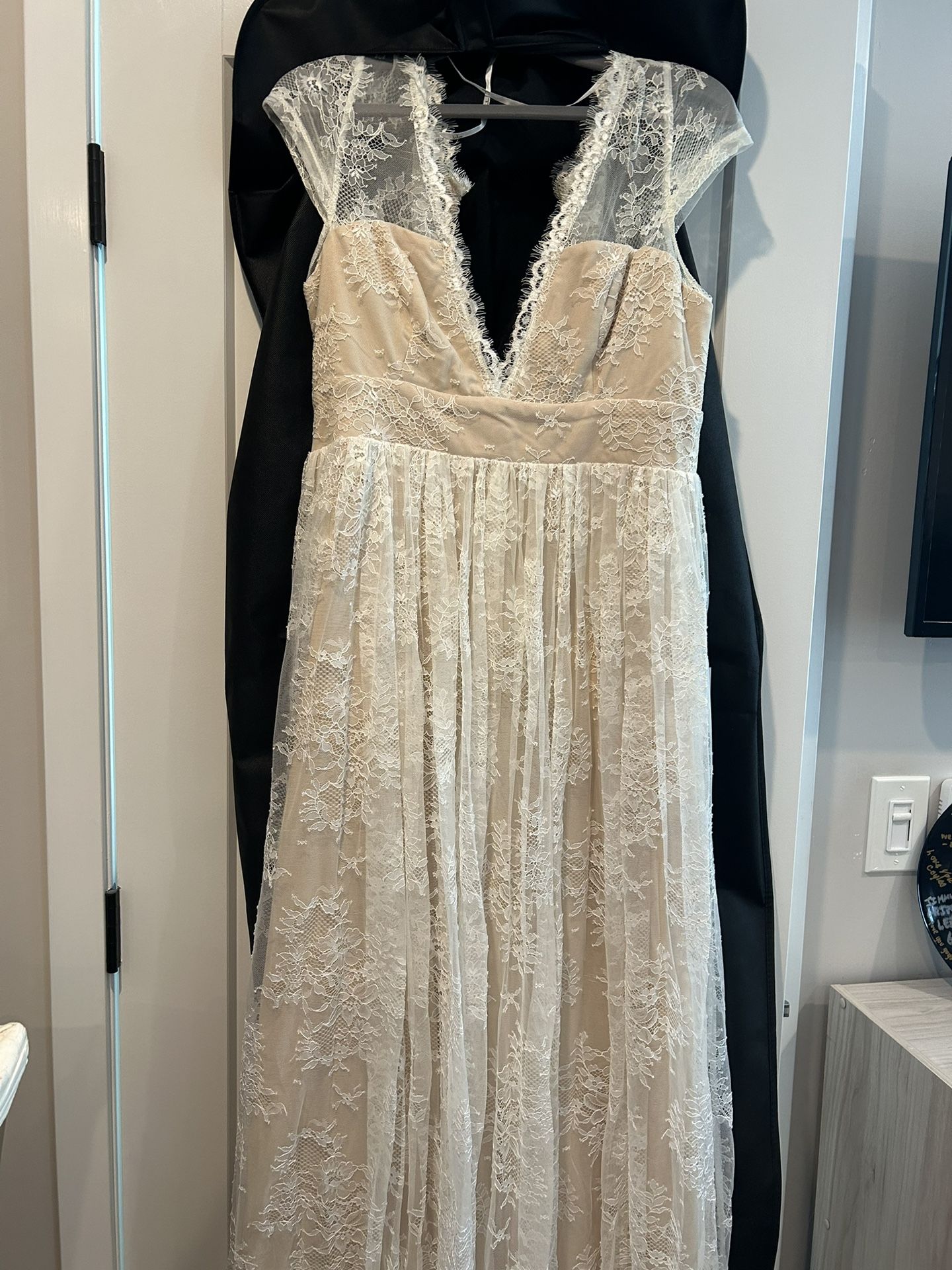 Lulus Bridal Boho Dress xL
