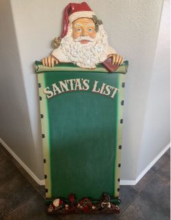 63” Christmas Santa Chalkboard Sign