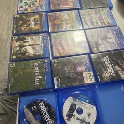 17 PlayStation 4 games PS4  Kingdom of hearts. Secret of mana, far cry 5, Tetris effect, tony hawks pro skater 1+2, horizon zero dawn, clash , borderl