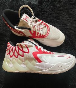 Puma MB.01 Basketball Sneakers White Red