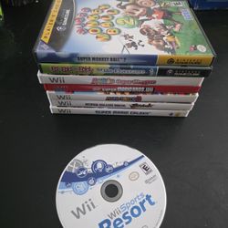 Nintendo Wii & GameCube Bundle Mario, Smash Bros, Monkey Ball