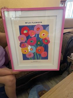 Wild Flowers Bouquet Framed Art Print