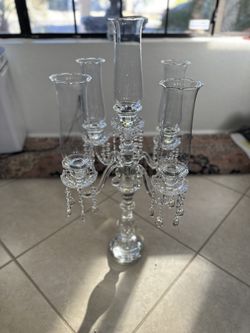 Crystal Candelabra Centerpieces