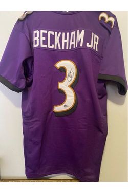 Odell Beckham Jr Signed Baltimore Ravens Jersey #3