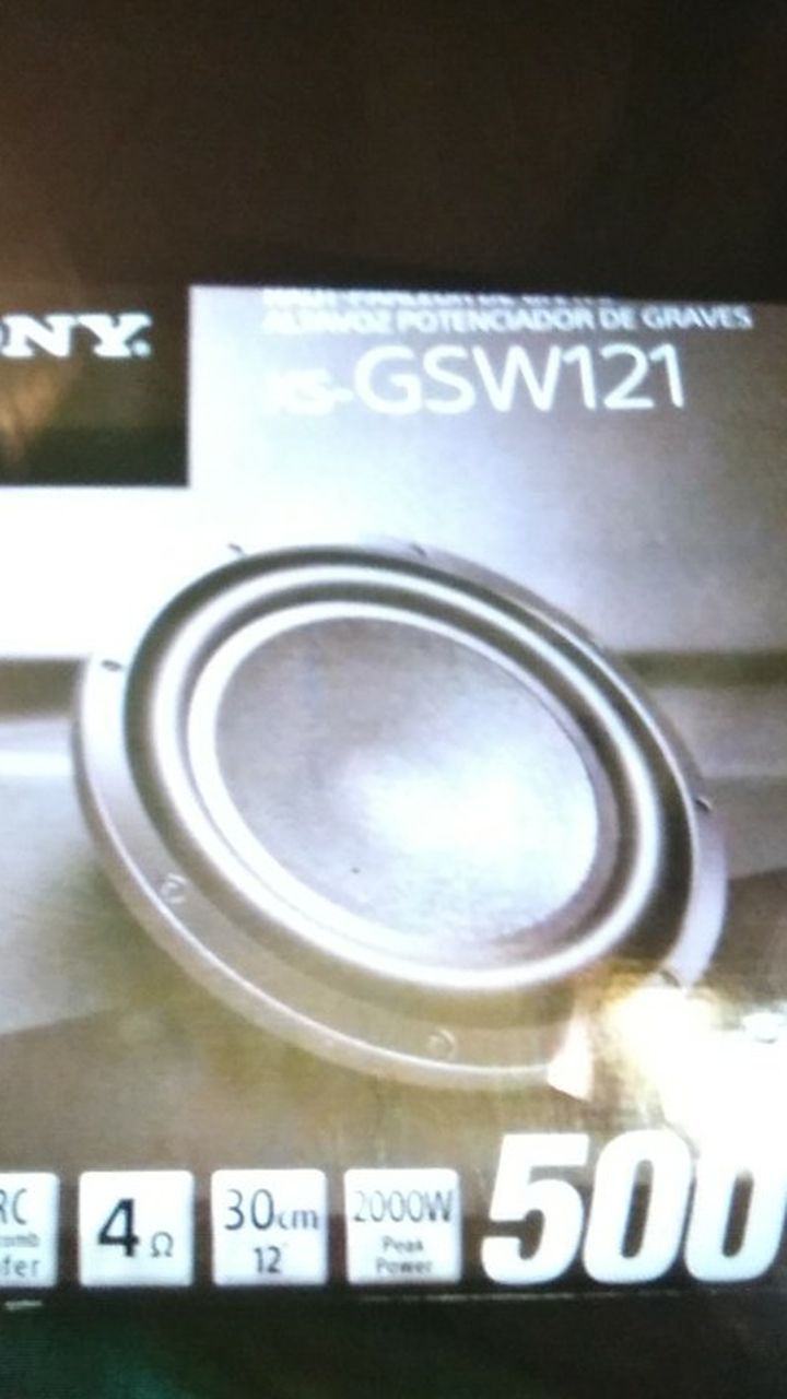 Sony Xs-GSW121 SUBWOOFER