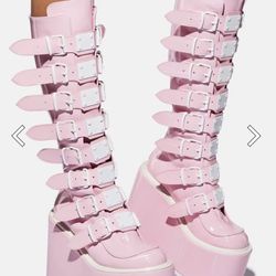 Pink Holographic Trinity Boots
