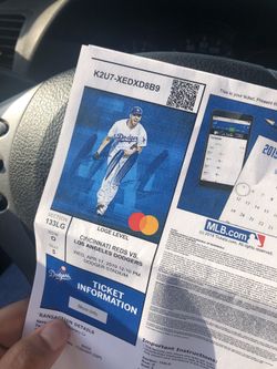 Dodger tickets 4/17