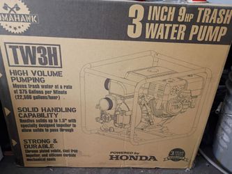 3 inch 9hp trash water pump