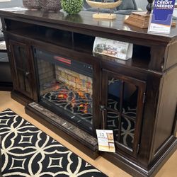 TV Stand with Fireplace Insert!!