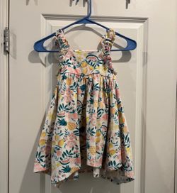 Tommy Bahama Girls Sleeveless Floral/Fruit Dress – Size 5T