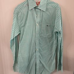 Vineyard Vines Men XS Slim Fit Tucker LS Shirt - Green Plaid 