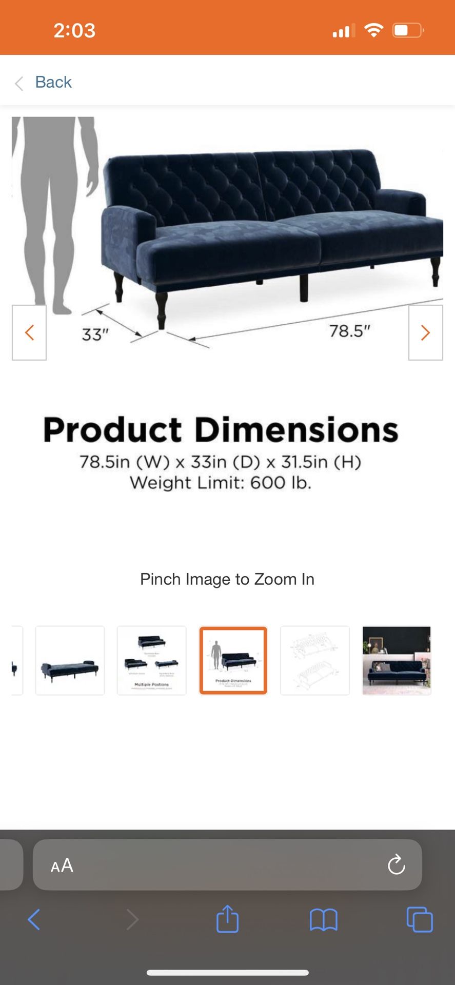 Futon sofa And chair for Sale in Chandler, AZ OfferUp