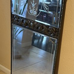 Antique Hall Mirror 48” x 17”