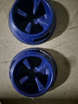 Slow feeder dog food bowls