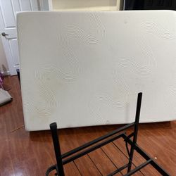 SUBRTEX 12 Inch Gel Foam Mattress & Metal Bed Frame