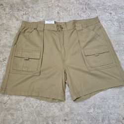 St. John's Bay Hiking Mens 7" Mid Rise Stretch Fabric Cargo Short
