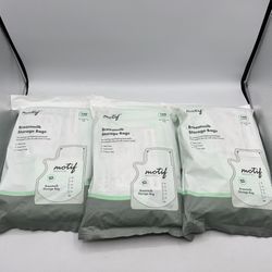 Motif Medical Breastmilk Storage Bags 300 Count BPA Free Leak Proof NEW