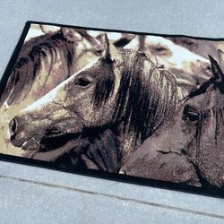 Horse Theme Small Area Rug (3’3”x4’8”)