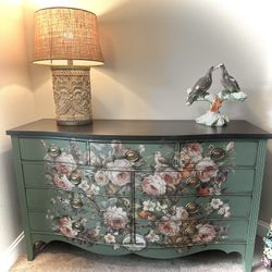 Vintage Wood Dresser Redo