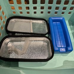 Insulin case with ice pack