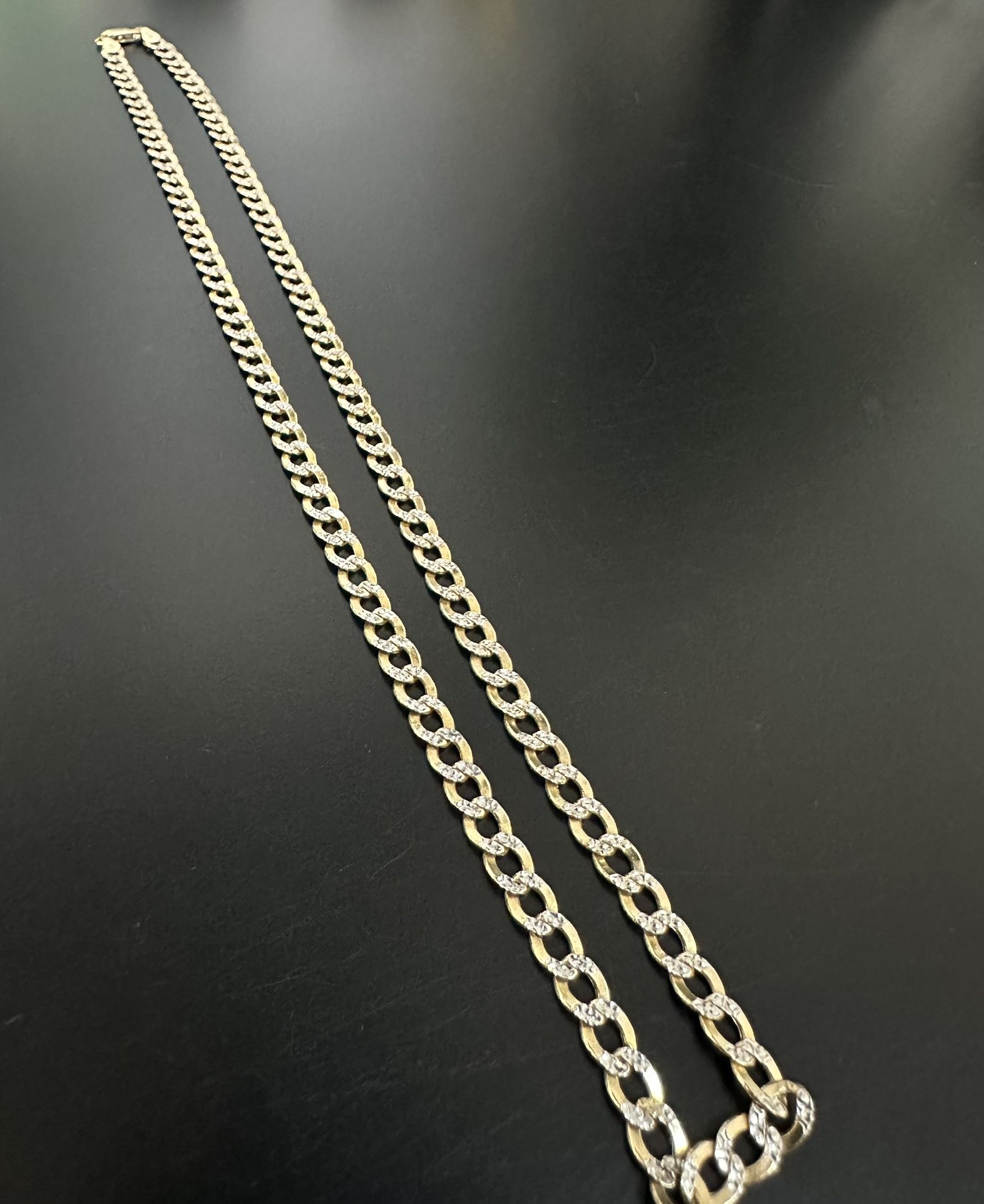 Curb Diamond Cut 21in Gold chain/necklace
