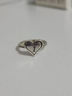 Initial Heart Ring