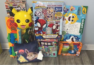 Kids Toy Bundle – Marvel, Pokémon, Baby Shark & More