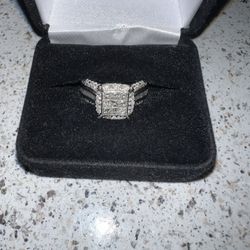 10ct White Gold Diamond Ring