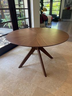 Walnut 48” dining table from AllModern