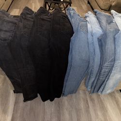 Lot Of Men American Eagle Jeans