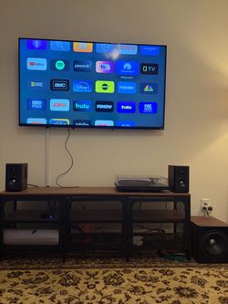 Entire TV entertainment system and speakers