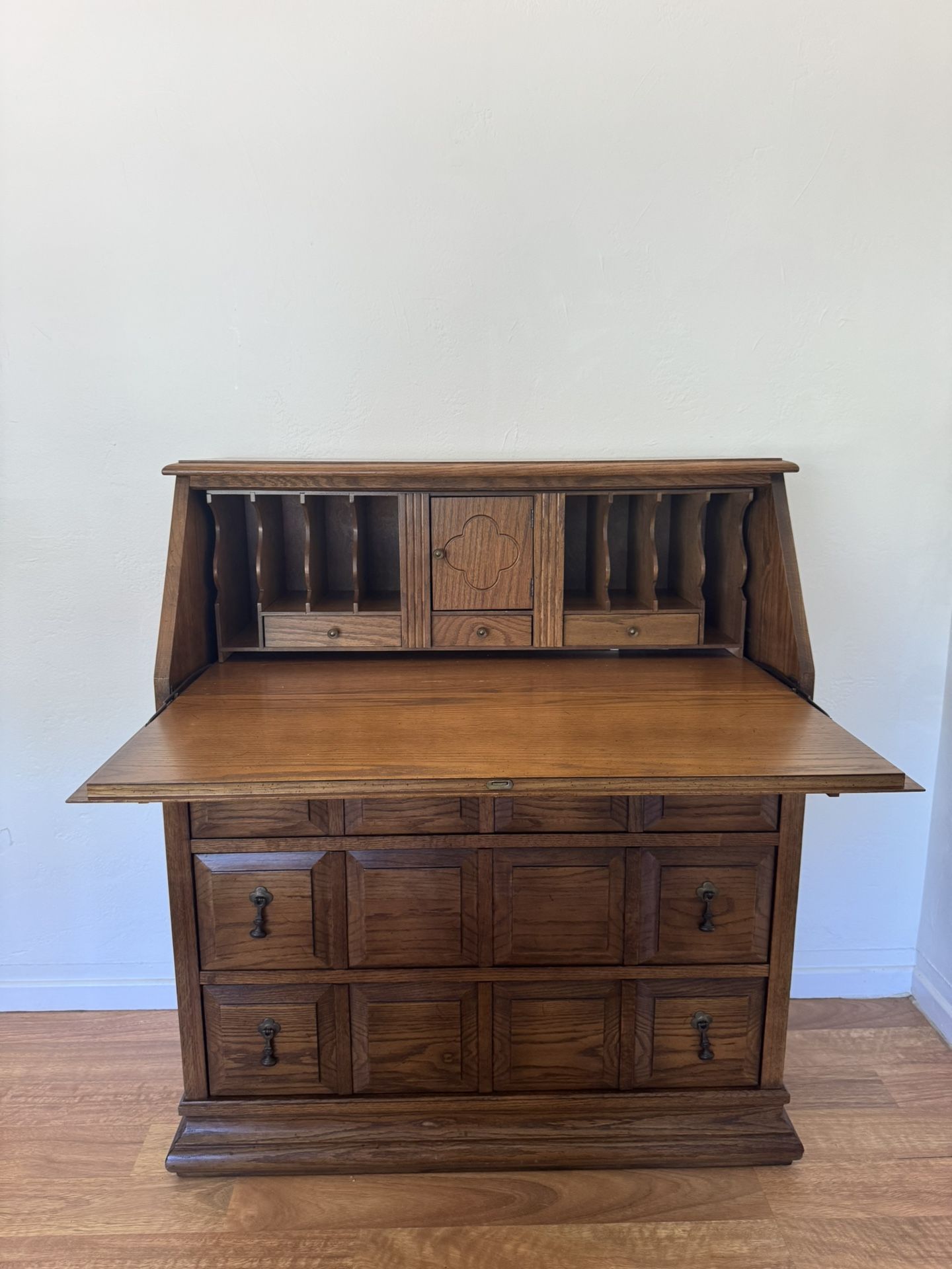Midcentury Solid Wood Desk