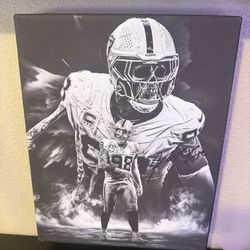 Maxx Crosby 11x14 autographed canvas $150