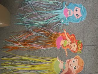 Mermaid Party Decorations Set of 8