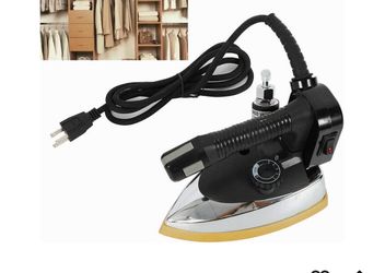 Commercial Steam Iron Industrial Electric Textile Iron 1200W 140~428℉ Powerful Clothing Steamer with 5.91ft Hose, 3L Tank 5 Gear Adjustable Press Garm